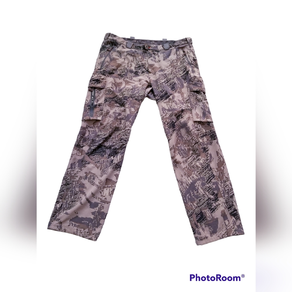 SITKA GEAR OUTDOOR HUNTING CAMOUFLAGE OPTIFADE CARGO PANTS MEN SIZE 40 EUC